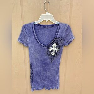 Vocal womens ribbed top